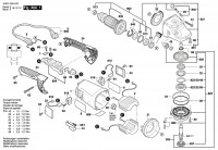 Bosch 3 601 H50 L63 GWS 20-230 H Angle Grinder 115 V / GB Spare Parts GWS20-230H